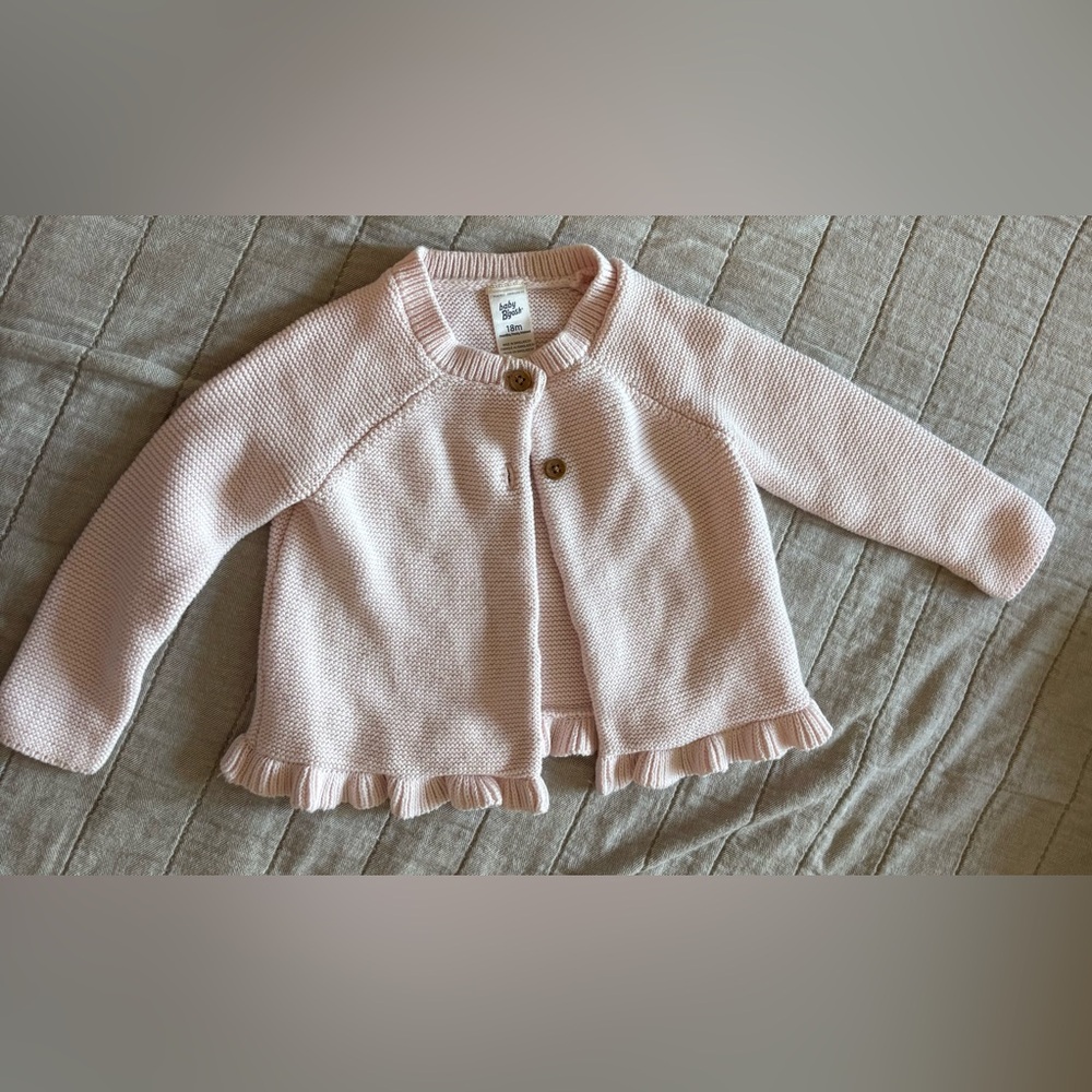 OshKosh B'gosh Light Pink Ruffle Cardigan